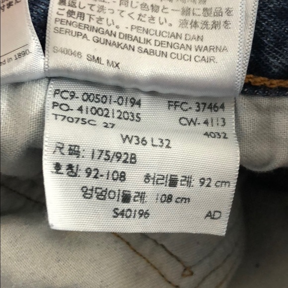 SOLD Levi’s 501 High Rise Cutoff Jean Shorts W36 - Picture 11 of 11